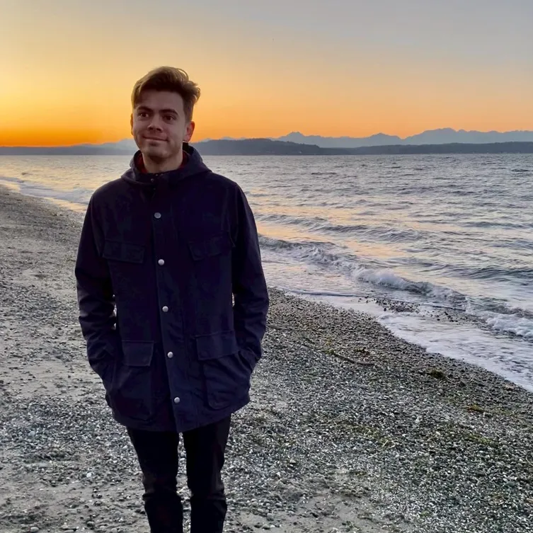 Andrew Foerder by the ocean