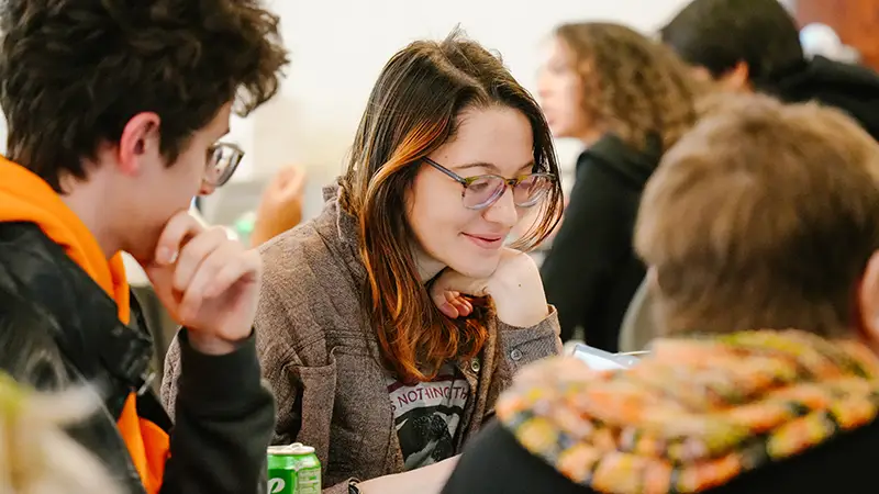 Students at the event