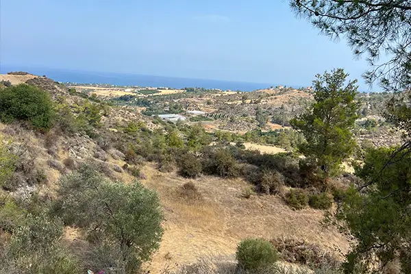 A panoramic view of the Cypriot countryside